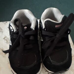 New Balance Kids Black and Gray Sneakers